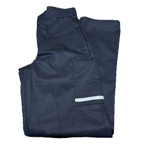 FedEx Stan Herman Image Authority Uniform Navy Reflective Stripe Pants 30x33 NWT